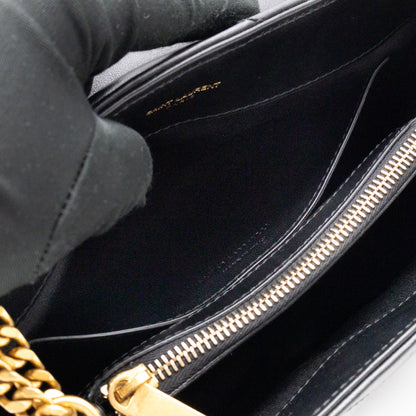Loulou Small Black Leather