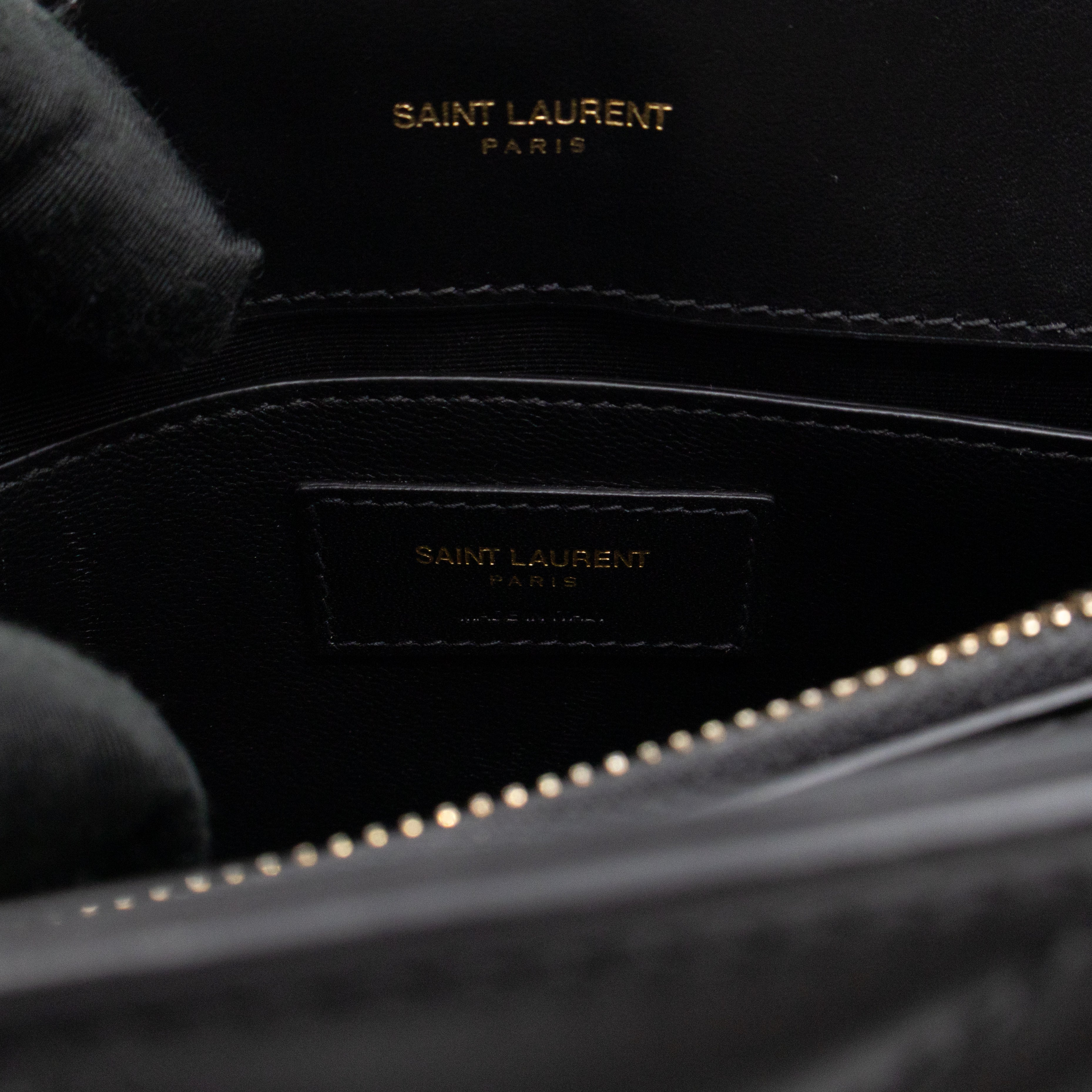 Loulou Small Black Leather