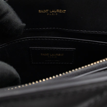 Loulou Small Black Leather