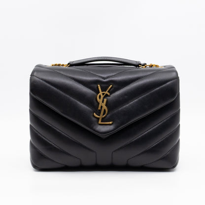 Loulou Small Black Leather