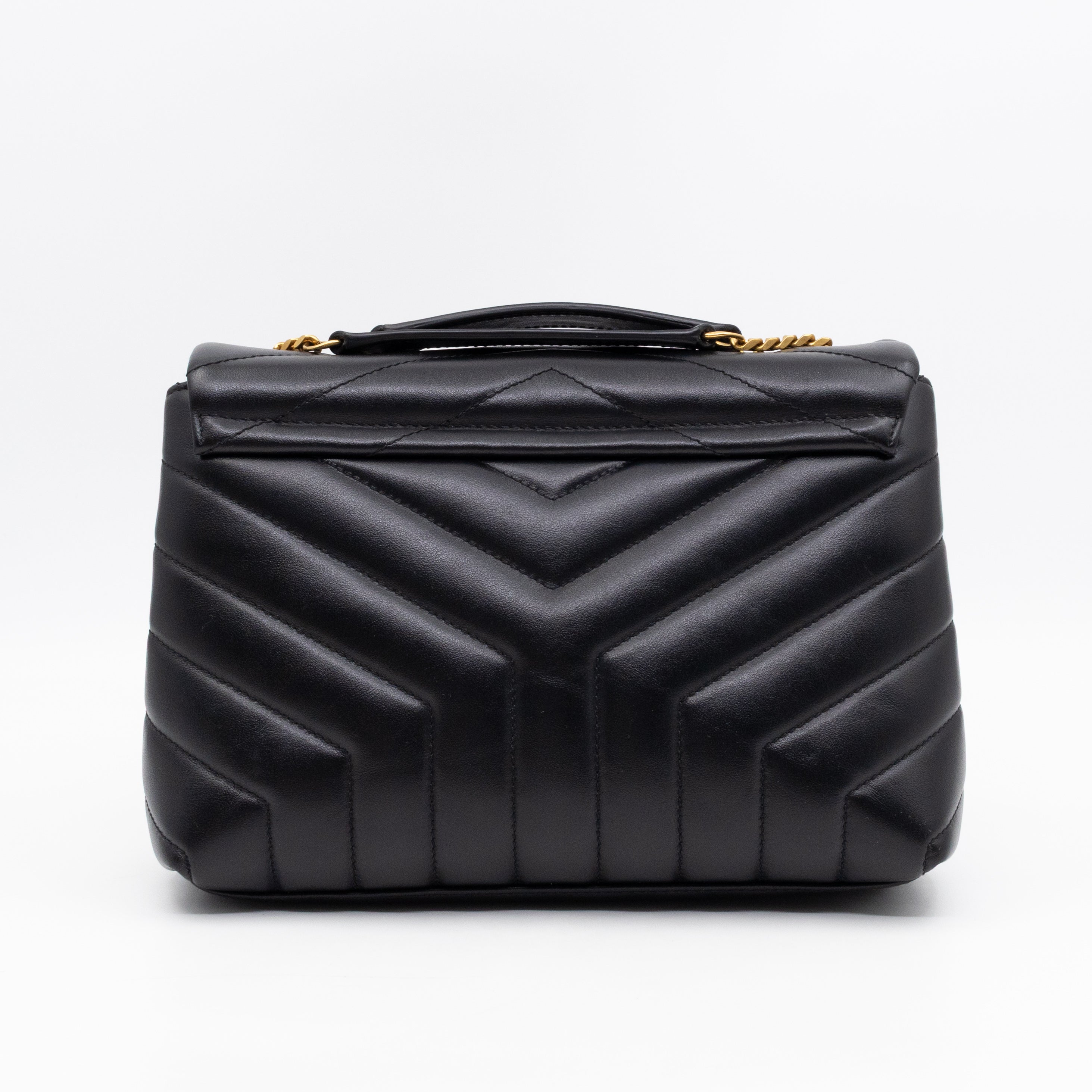 Loulou Small Black Leather