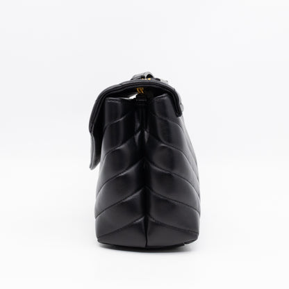 Loulou Small Black Leather