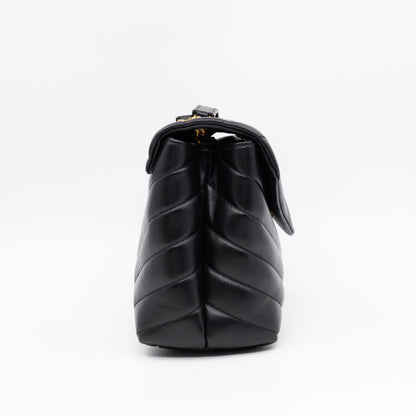 Loulou Small Black Leather