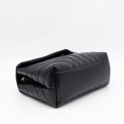 Loulou Small Black Leather