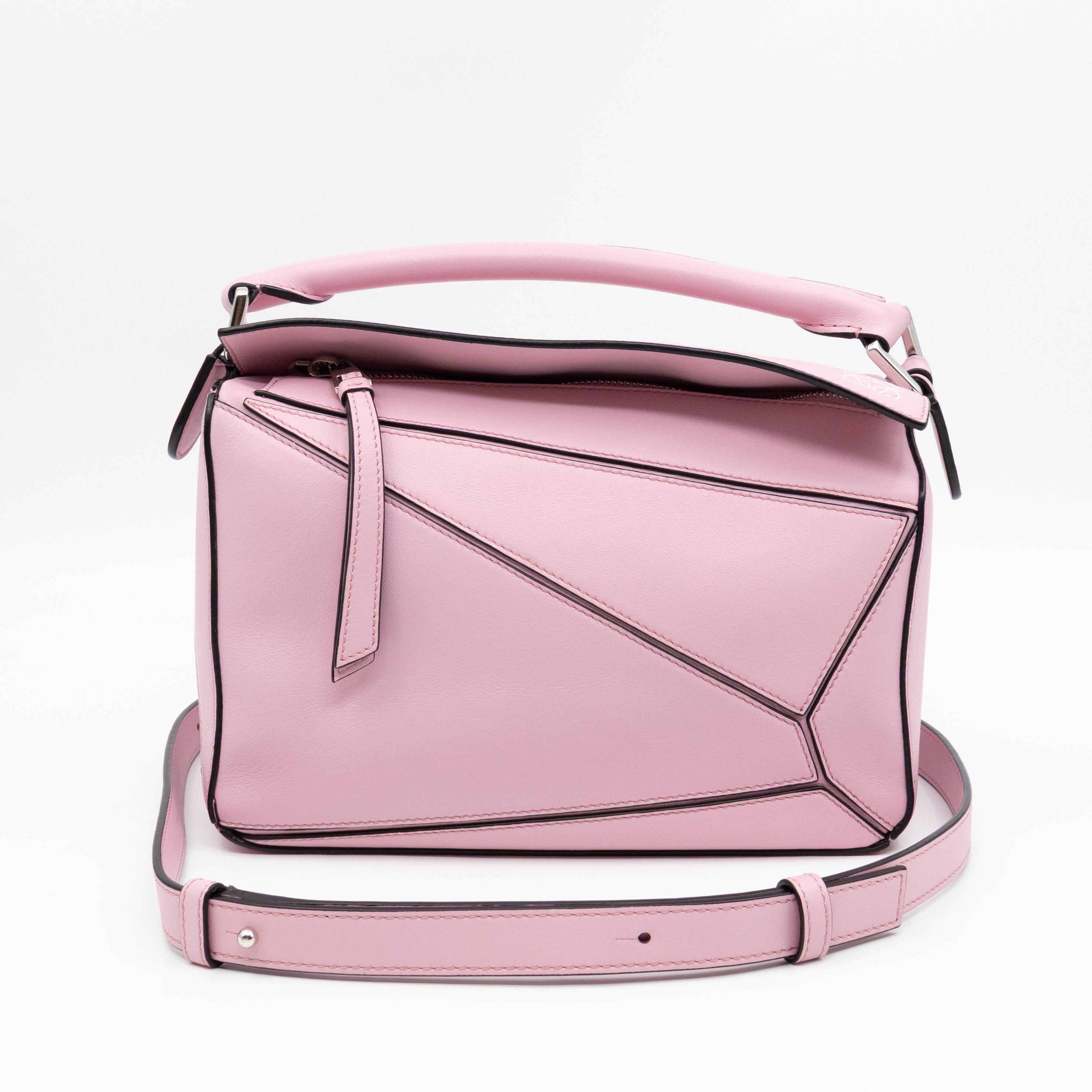 Puzzle Small Bag Pastel Pink Leather