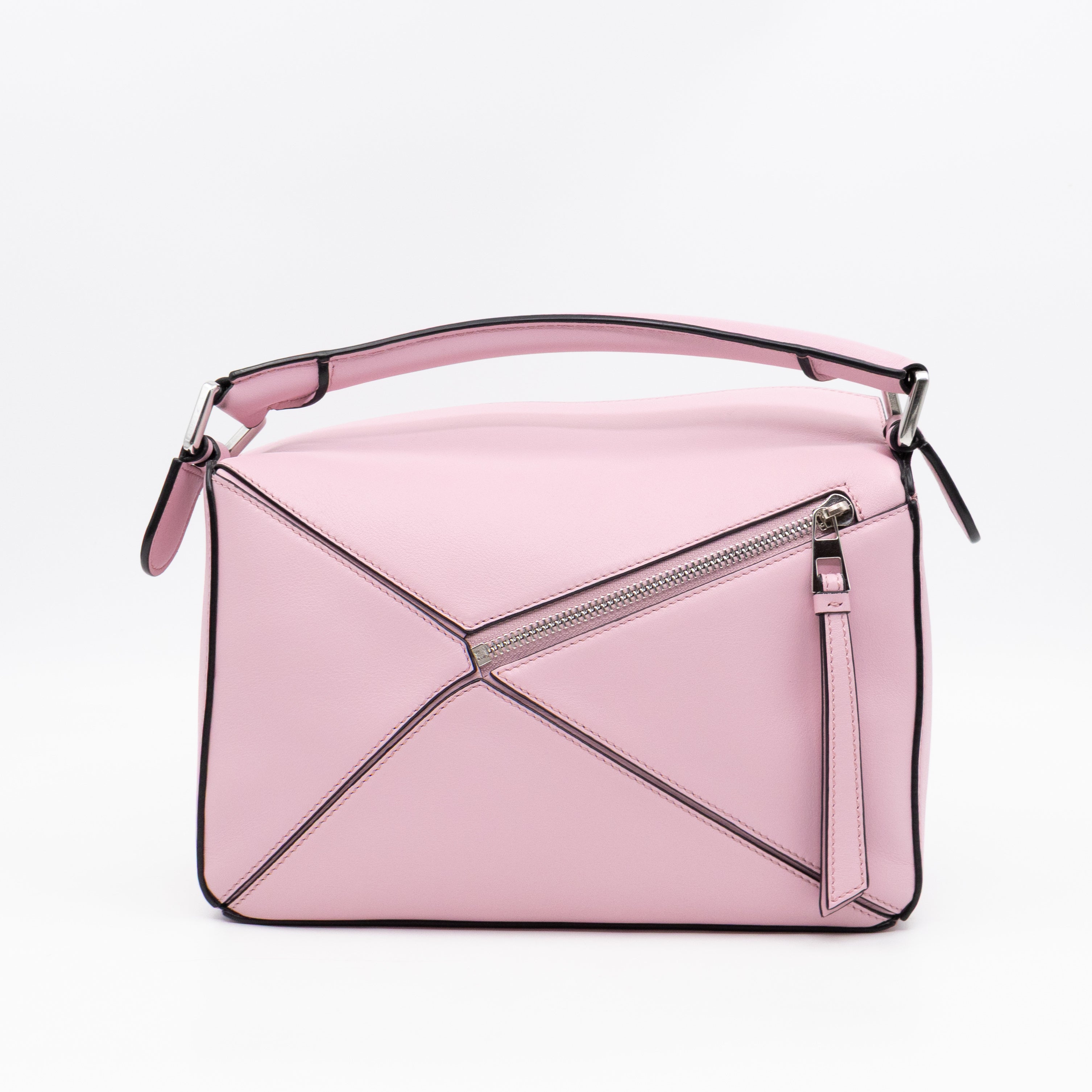 Puzzle Small Bag Pastel Pink Leather