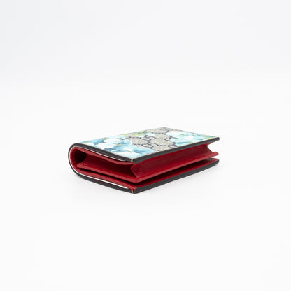 Blooms Card Case Wallet GG Supreme Blue