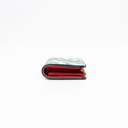 Blooms Card Case Wallet GG Supreme Blue
