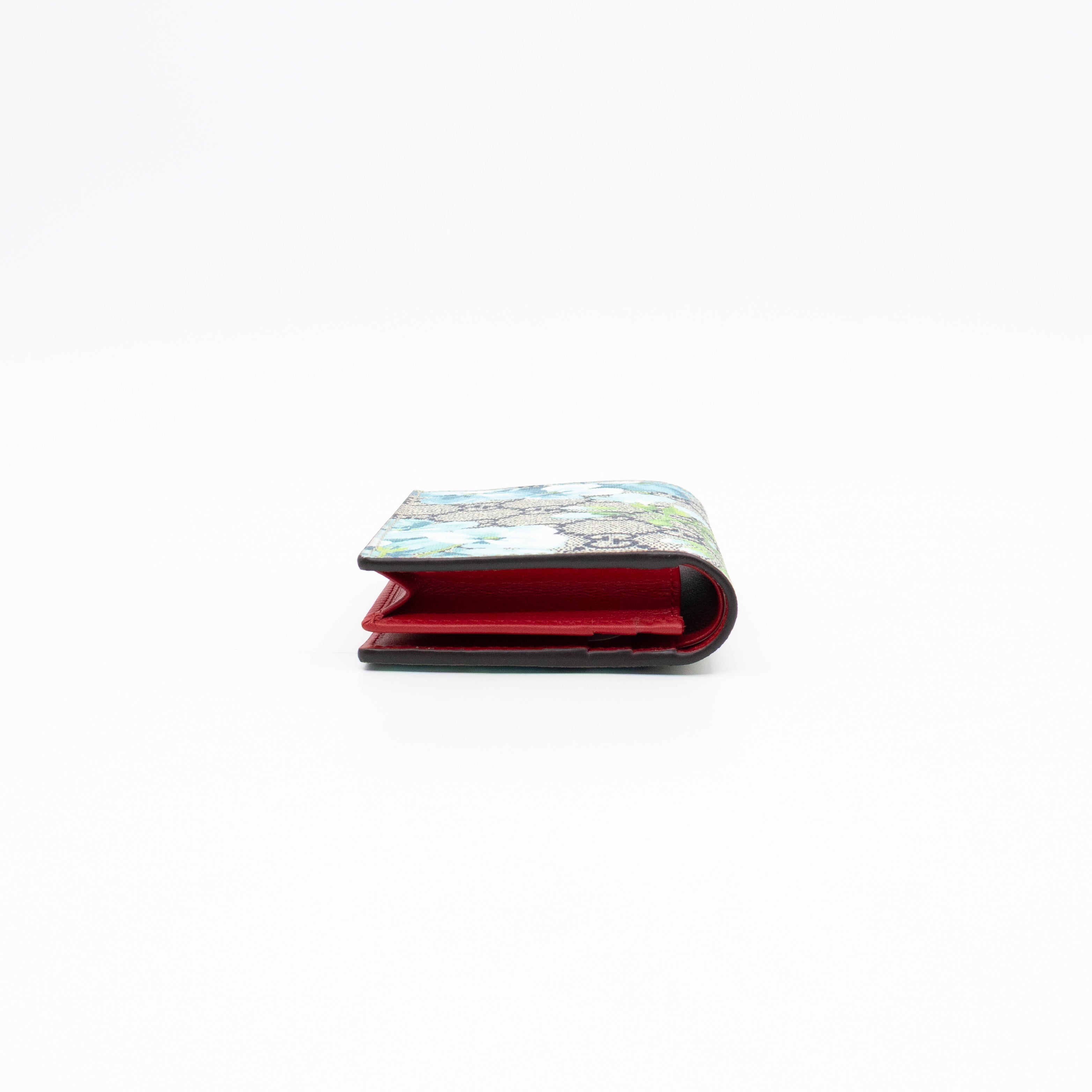 Blooms Card Case Wallet GG Supreme Blue