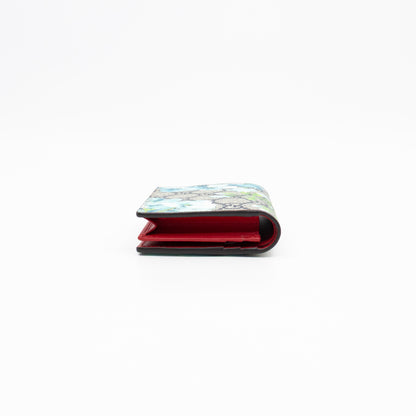 Blooms Card Case Wallet GG Supreme Blue