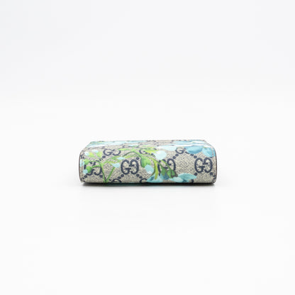 Blooms Card Case Wallet GG Supreme Blue