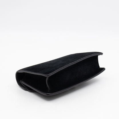 Dionysus Super Mini Black Suede Leather