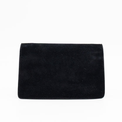 Dionysus Super Mini Black Suede Leather