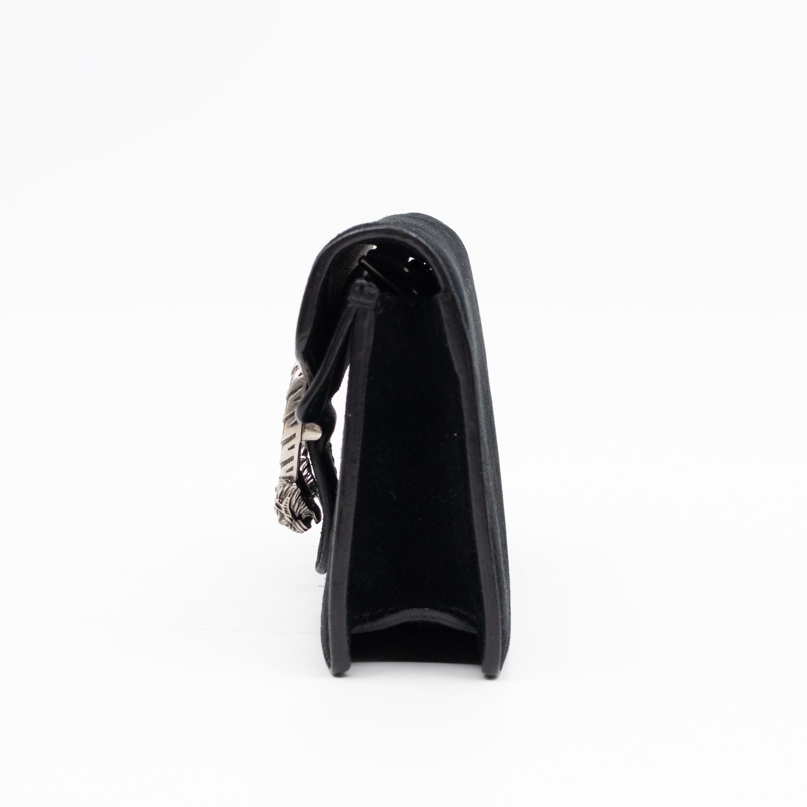 Dionysus Super Mini Black Suede Leather