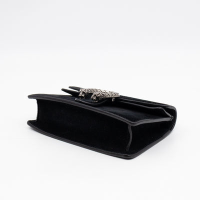 Dionysus Super Mini Black Suede Leather