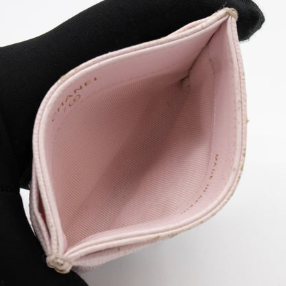 Classic Card Holder Light Pink Caviar Gold