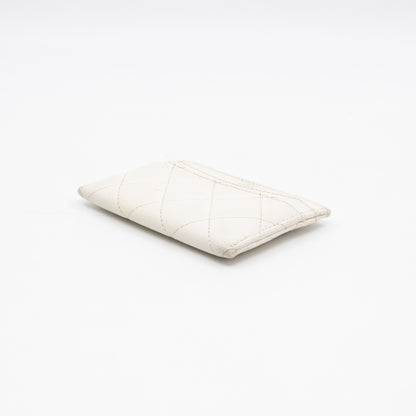 Classic Card Holder White Caviar Gold