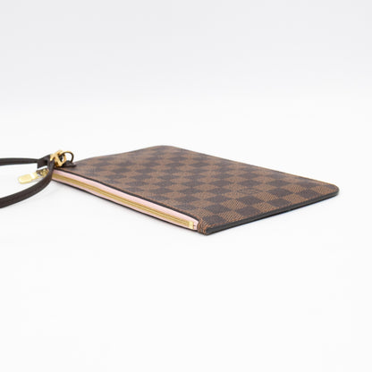 Neverfull Pochette Damier Ebene Rose Ballerine
