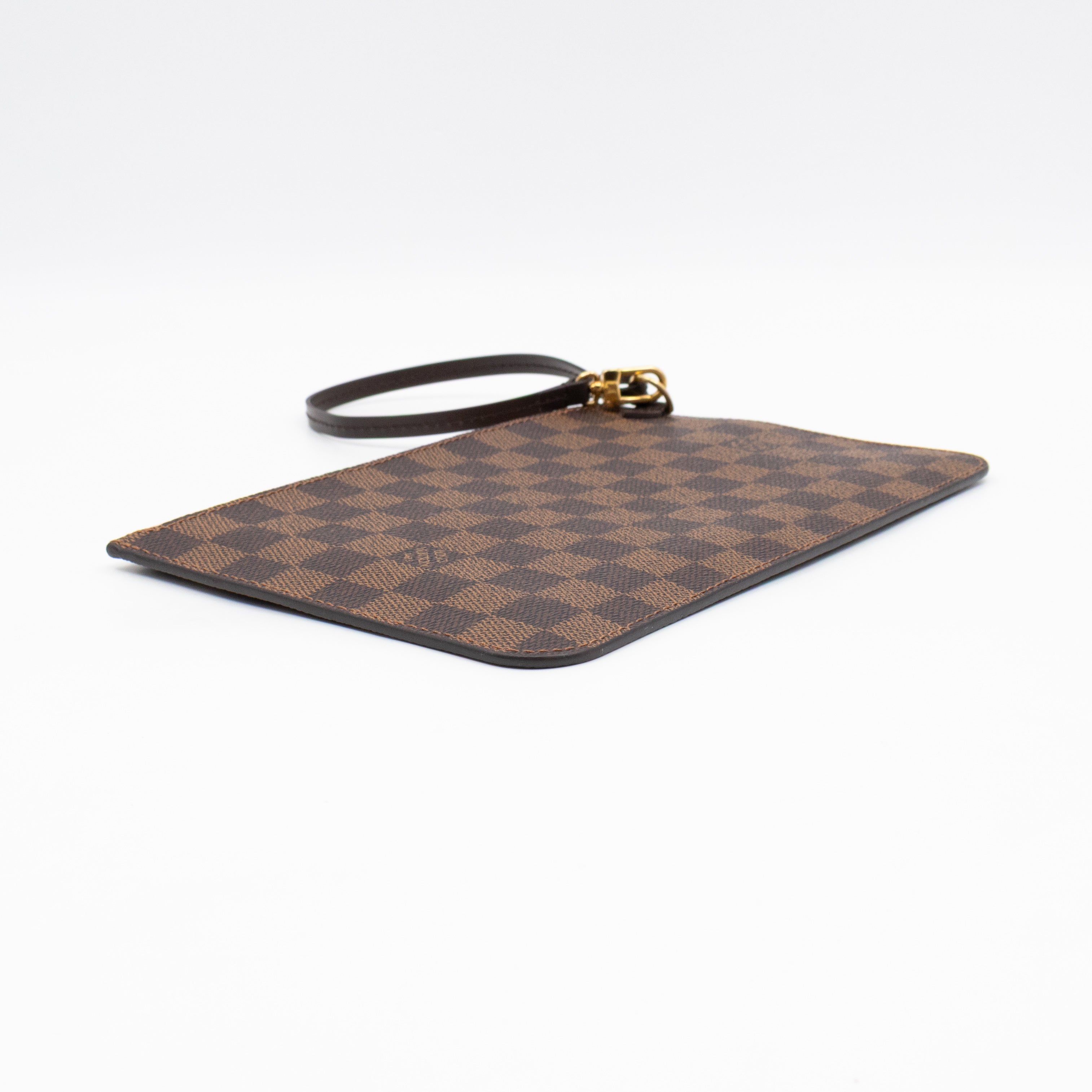 Neverfull Pochette Damier Ebene Rose Ballerine