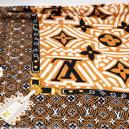 Crafty Monogram Shawl Caramel