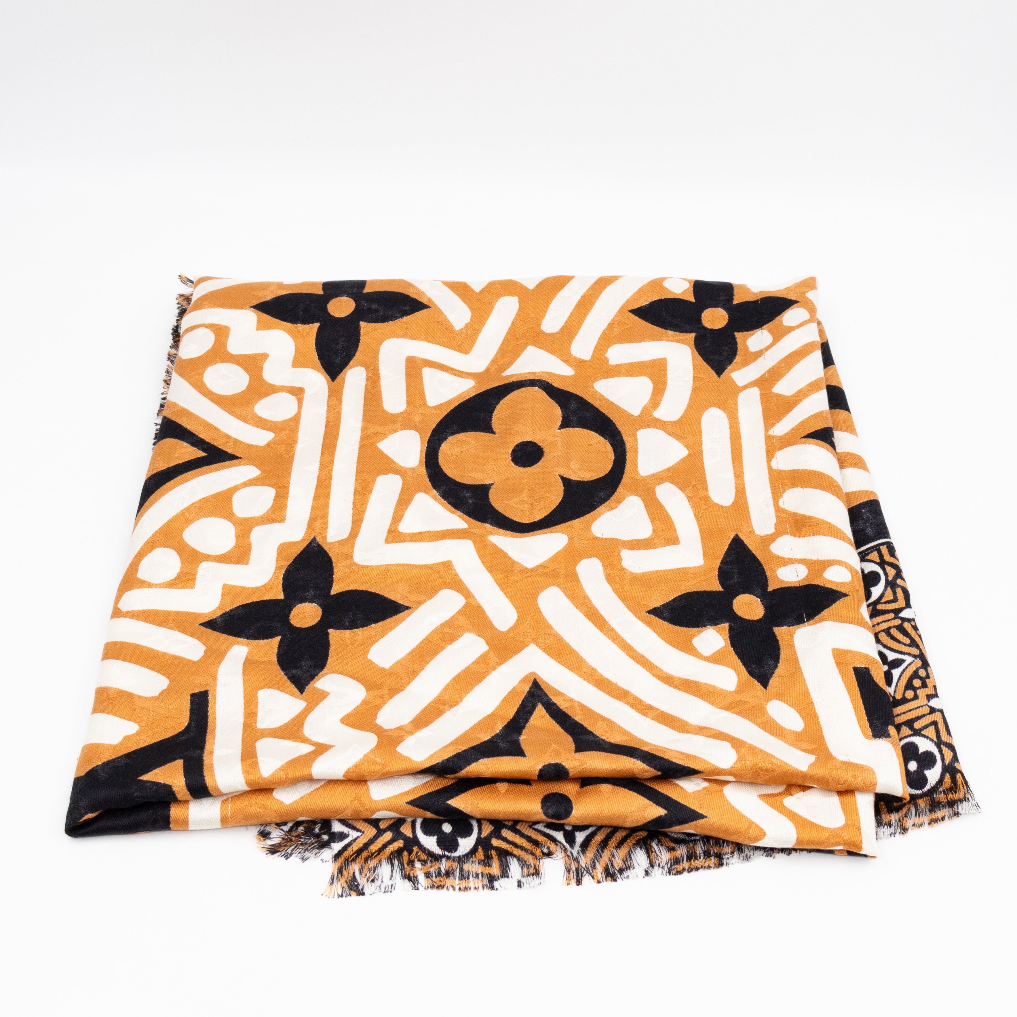 Crafty Monogram Shawl Caramel