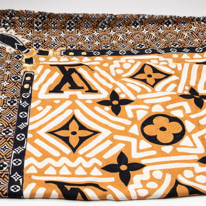 Crafty Monogram Shawl Caramel