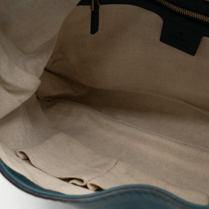 Jackie Medium Hobo Bag Turquoise Leather