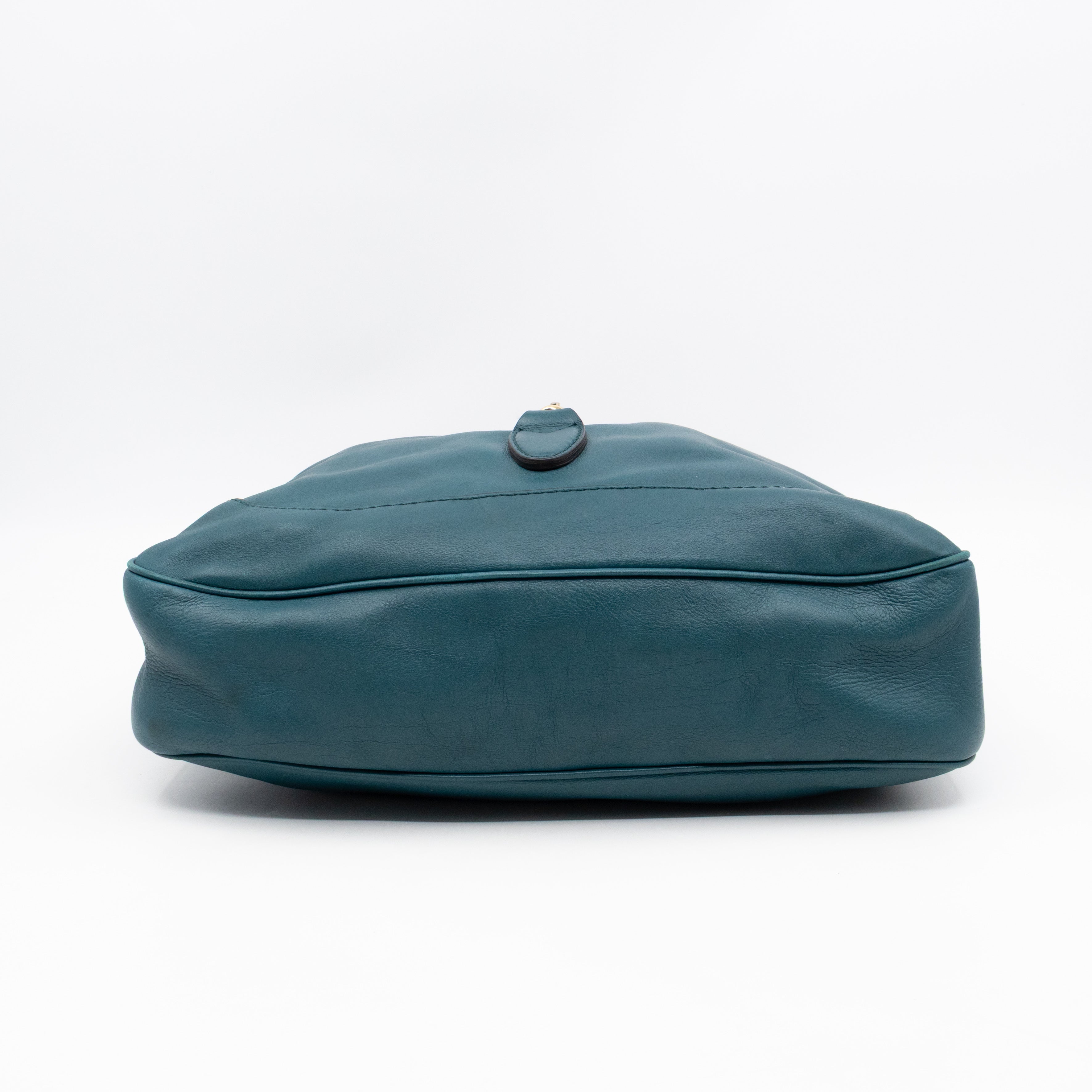 Jackie Medium Hobo Bag Turquoise Leather