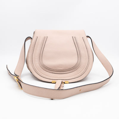 Marcie Medium Crossbody Bag Rose Dust Leather