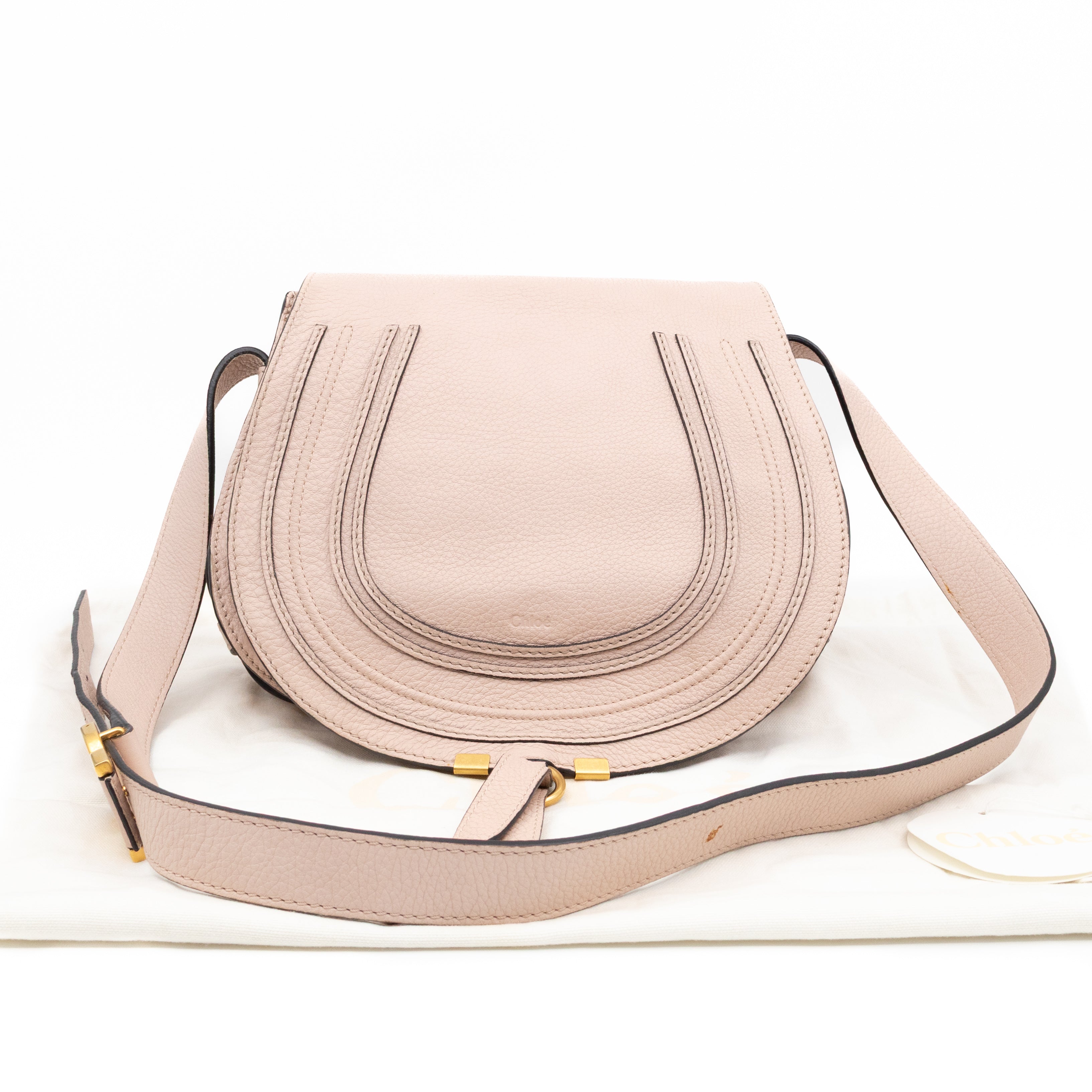 Marcie Medium Crossbody Bag Rose Dust Leather