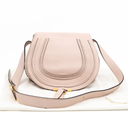 Marcie Medium Crossbody Bag Rose Dust Leather