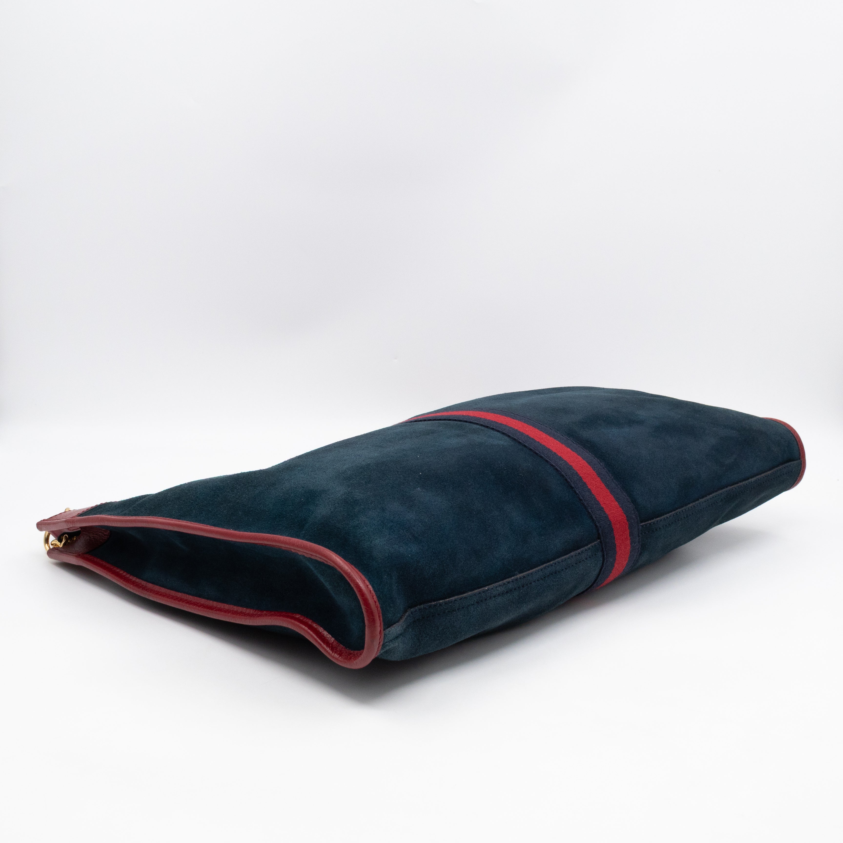 Rajah Tote Large Bag Blue Suede