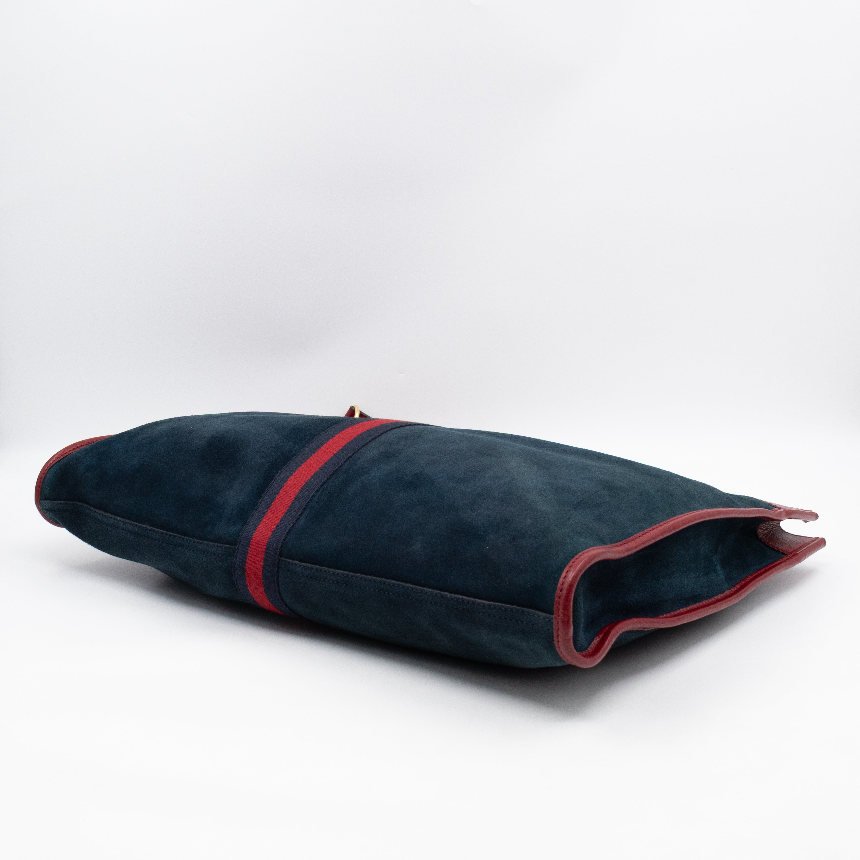 Rajah Tote Large Bag Blue Suede