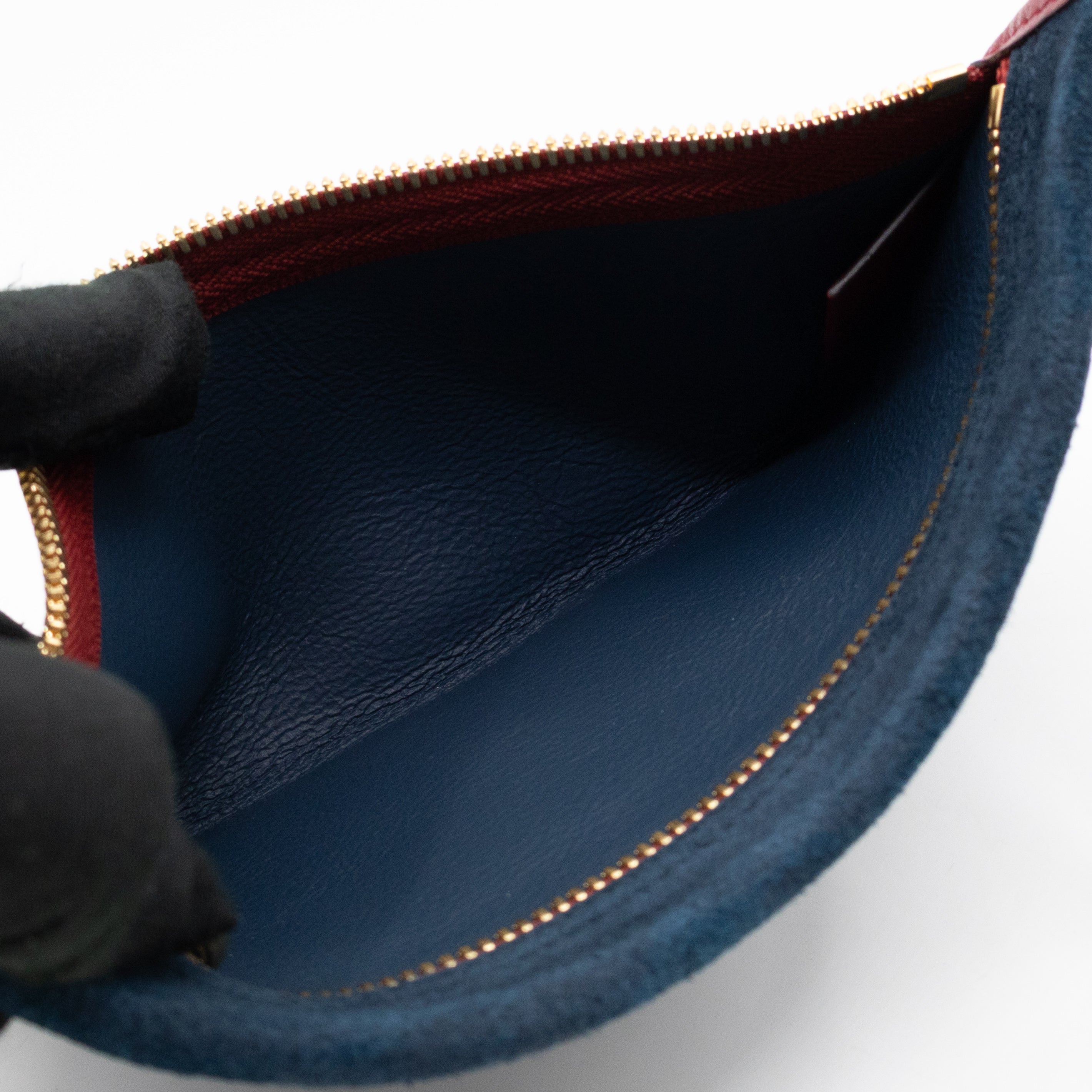 Rajah Tote Large Bag Blue Suede