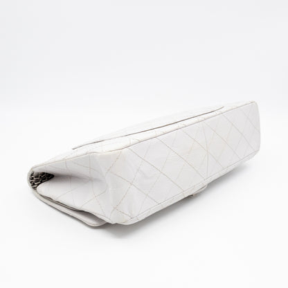 2.55 Reissue 228 Double Flap Bag White Leather