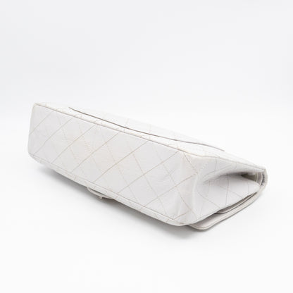 2.55 Reissue 228 Double Flap Bag White Leather
