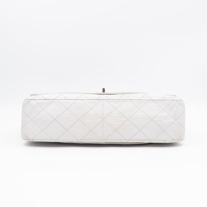 2.55 Reissue 228 Double Flap Bag White Leather