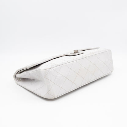 2.55 Reissue 228 Double Flap Bag White Leather