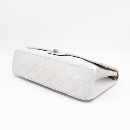 2.55 Reissue 228 Double Flap Bag White Leather