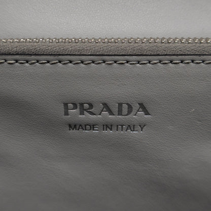 Elektra Studded Small Crossbody Bag Grey Leather