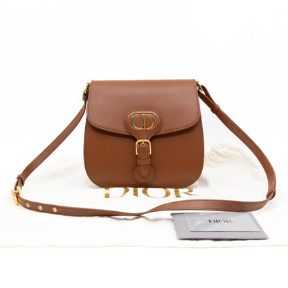 Bobby Frame Flap Bag Medium Tan Leather