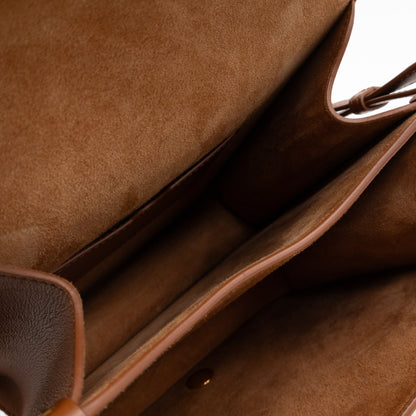 Bobby Frame Flap Bag Medium Tan Leather