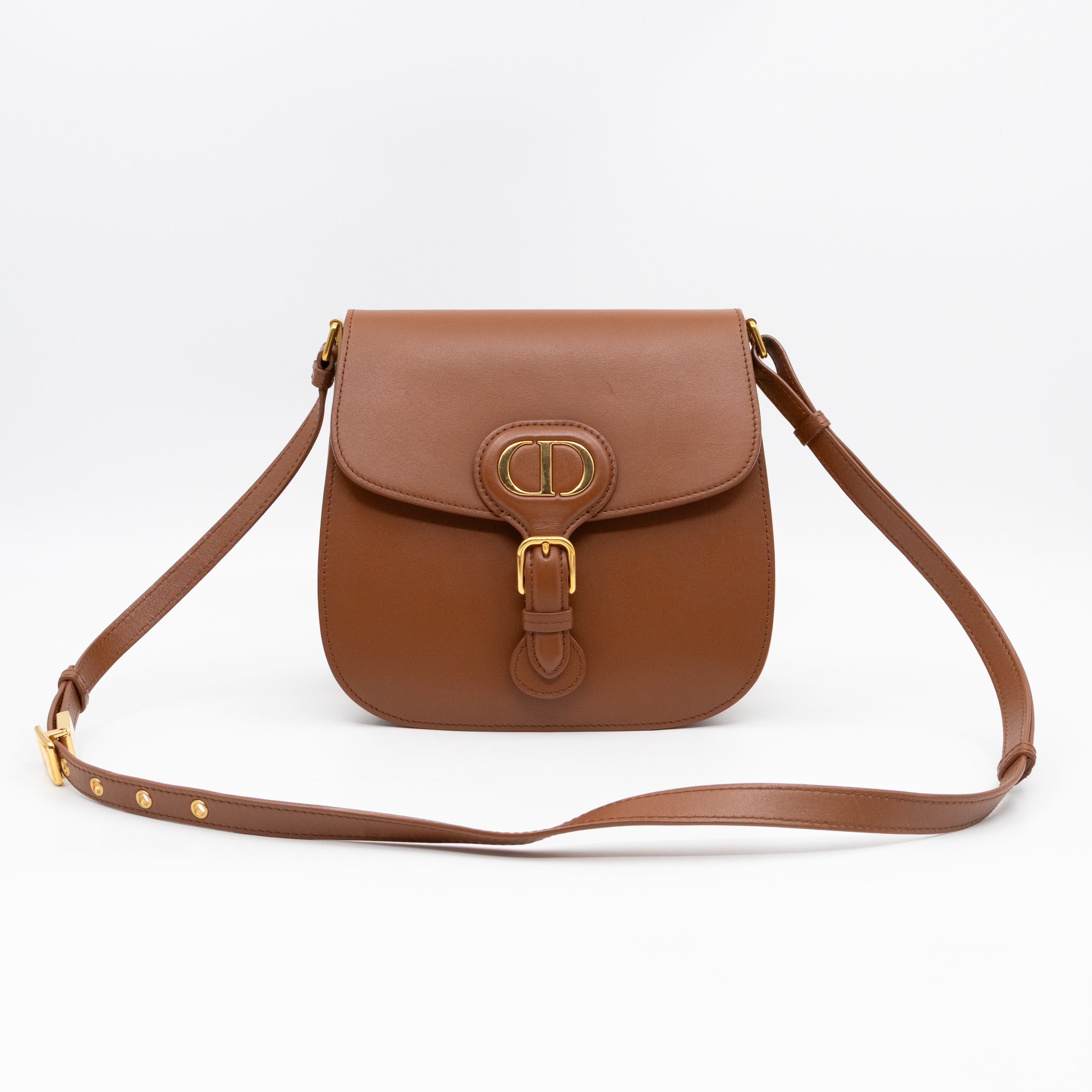 Bobby Frame Flap Bag Medium Tan Leather