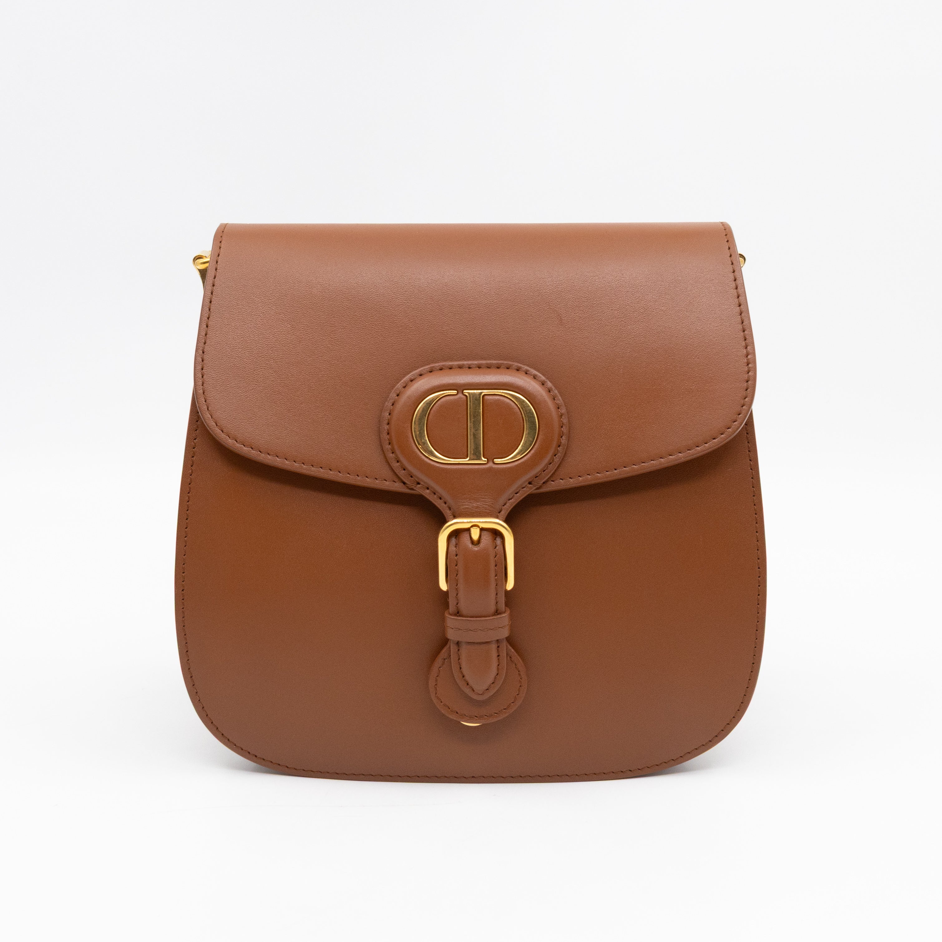 Bobby Frame Flap Bag Medium Tan Leather