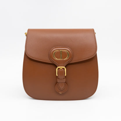 Bobby Frame Flap Bag Medium Tan Leather