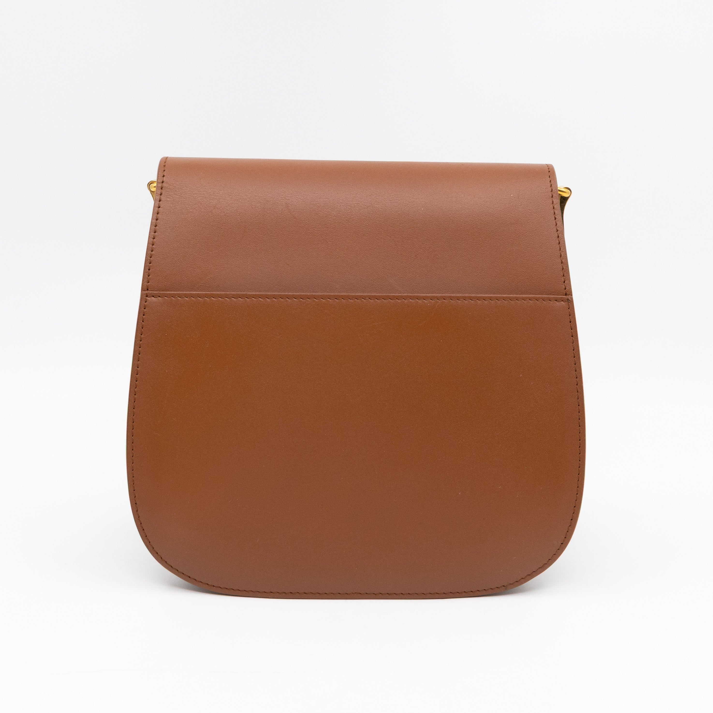 Bobby Frame Flap Bag Medium Tan Leather
