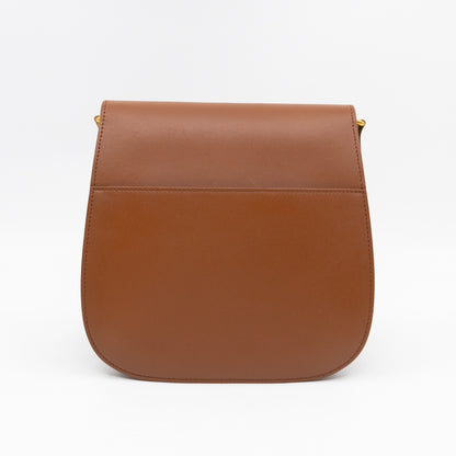 Bobby Frame Flap Bag Medium Tan Leather