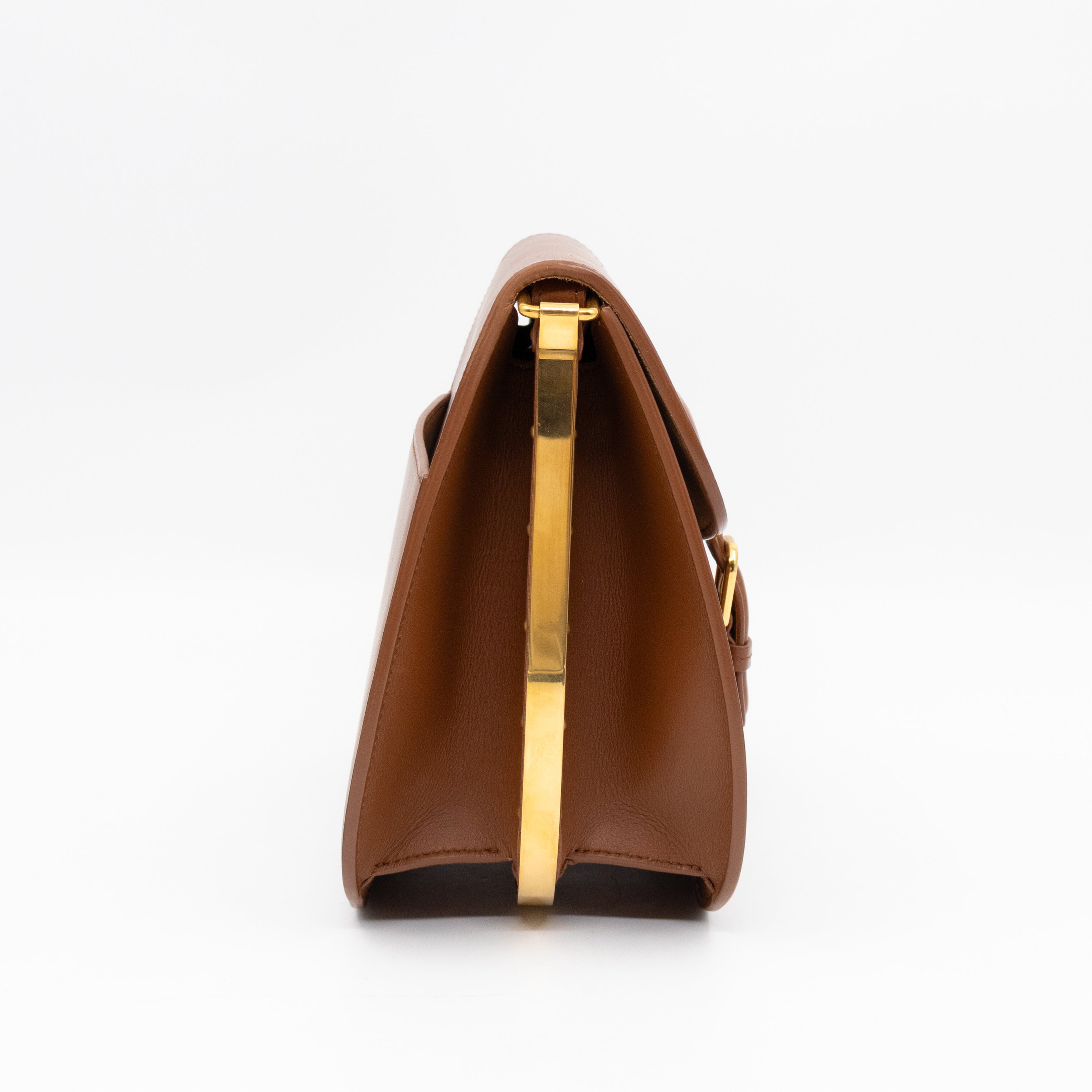 Bobby Frame Flap Bag Medium Tan Leather
