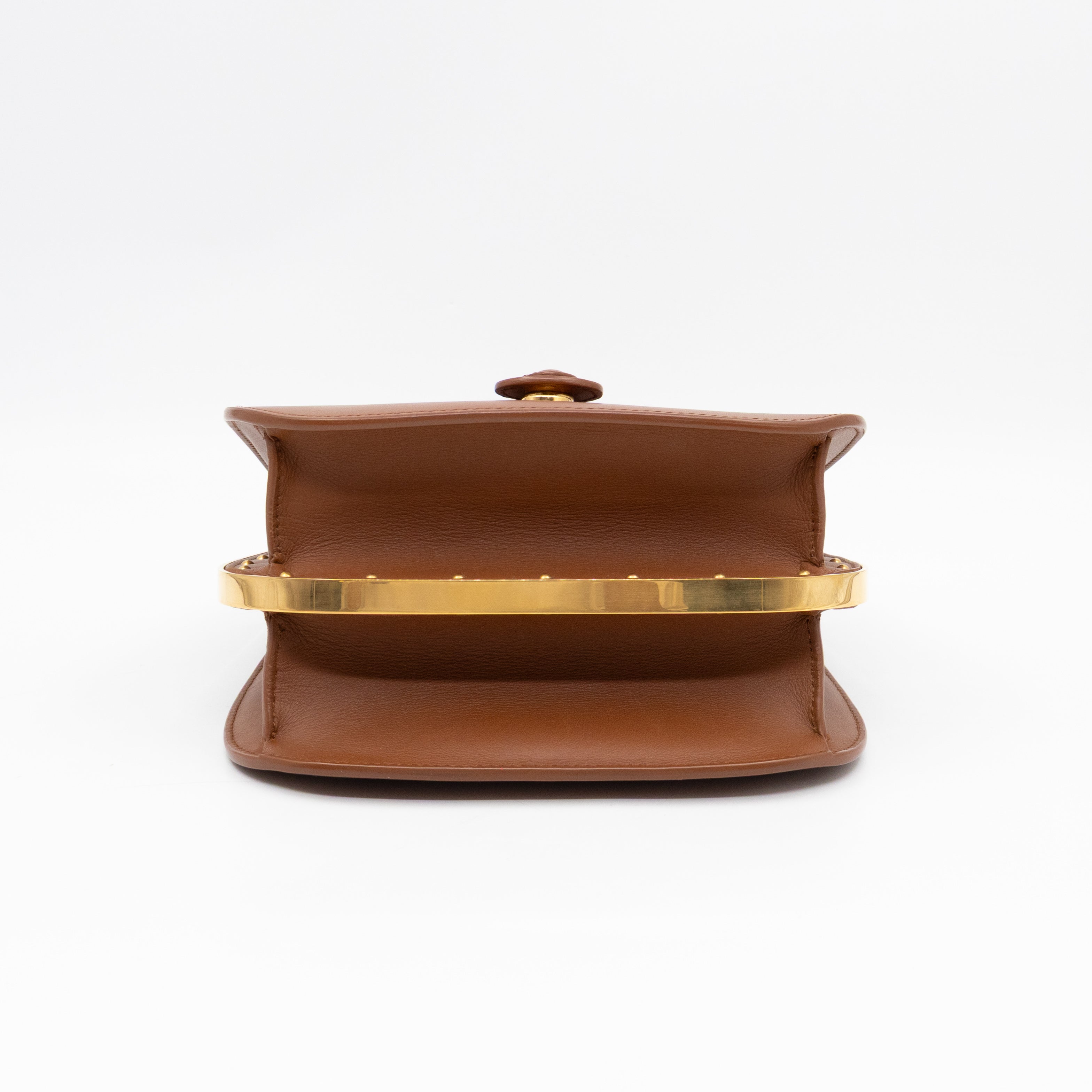 Bobby Frame Flap Bag Medium Tan Leather