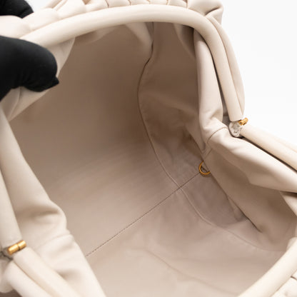 The Pouch Smooth Beige Leather